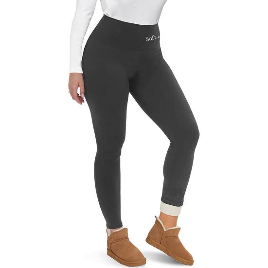 Kadın tayt Elastik Yüksek Bel Nakış Harf Baskılı Yoga Pantolonu Sportif Tarz Dar Pantolon Sonbahar Kış İçlik Pantolon