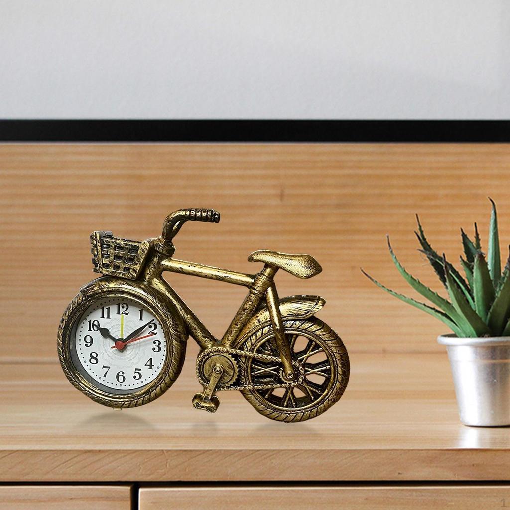 Clock, Shape Alarm Classic Mini Bike Desk Shelf Clock For Home, NightStand,