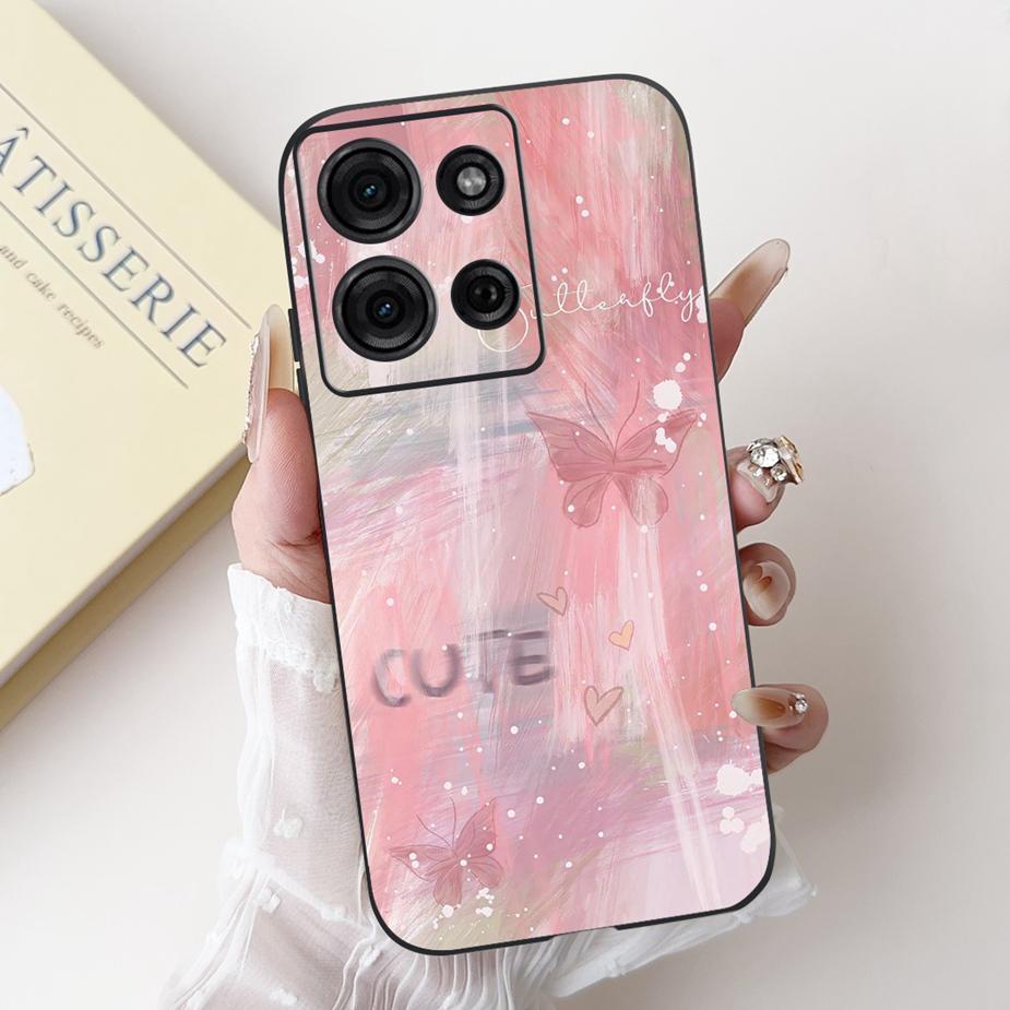 For Motorola Moto G15 Case MotoG75 XT2437-2 New Luxury Candy Painted Cover Soft TPU Phone Cases For Moto G75 G 15 MotoG15 Bumper