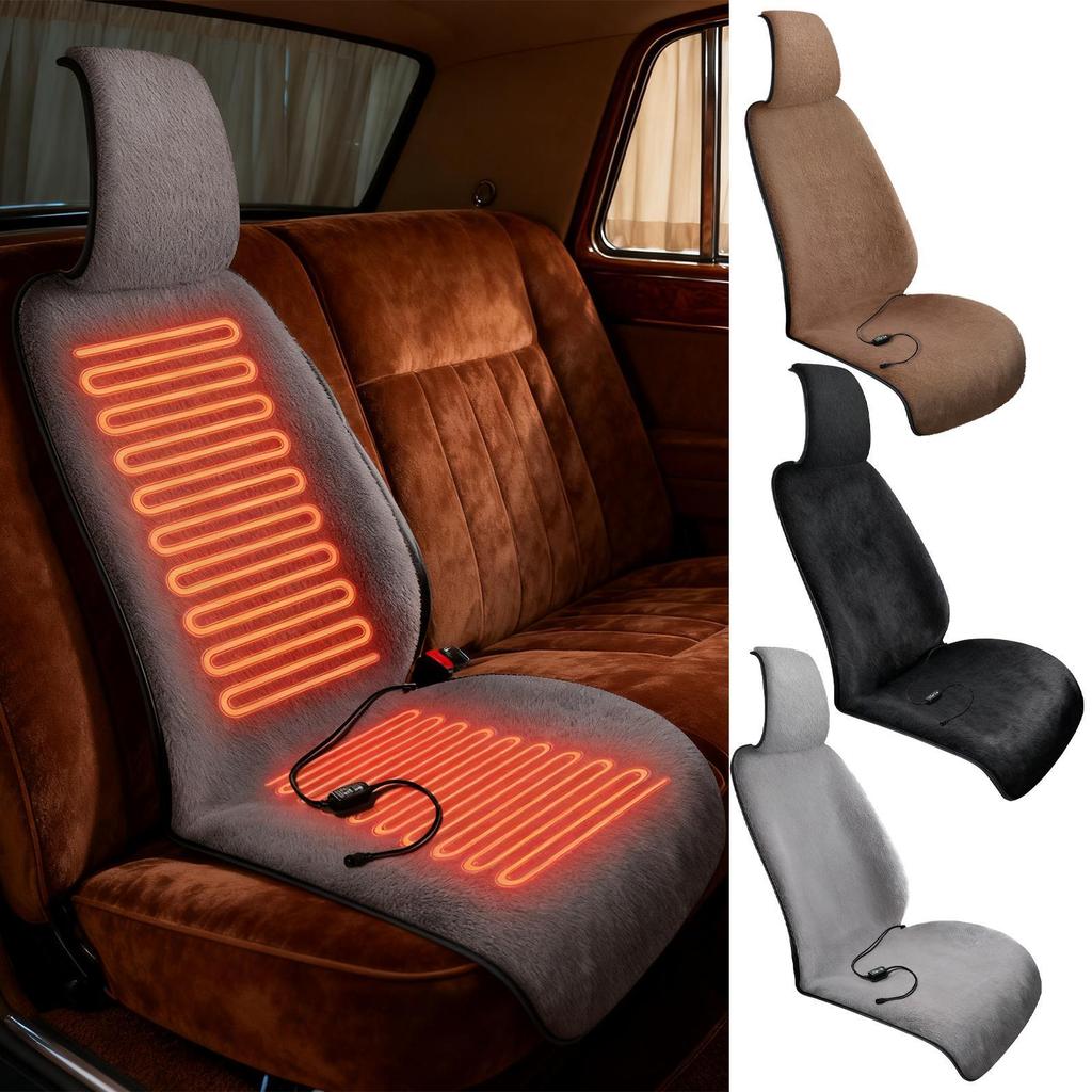 Samochodowa podgrzewana nakładka na siedzenie 3 poziomy regulacji temperatury Urządzenie grzewcze Poduszka na siedzenie po stronie kierowcy z podgrzewaniem do SUV-a Kampera Pojazdu Samochodu Sedana