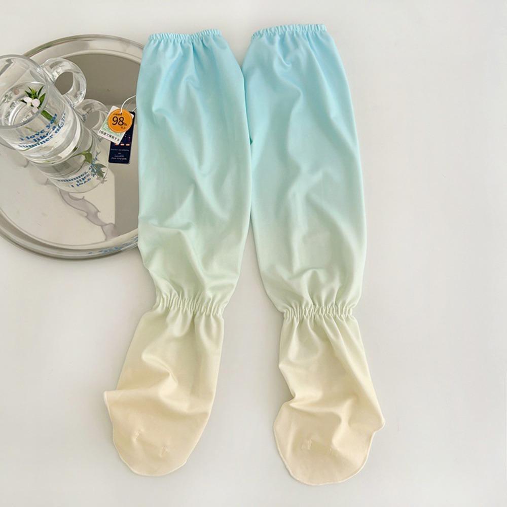Gradient Long Ice Silk Sleeves Elastic Cycling Gloves Sun Protection Sunscreen Arm Covers  Outdoor