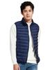 MDMYXJP Ultralight Down Cold Lightweight Puffer Compact MD107 Men's Vest, Warm, Weather, Vest, Storage, (JP, Alphabet, XL, Gray)