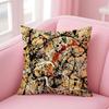 PPollock Cushion Cover Pillow Case Soft Friendly Fabric  Concealed Zipper