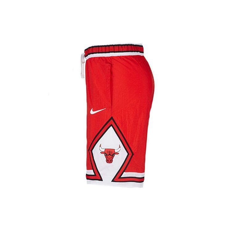 Nike Courtside Heritage NBA Casual Sports Breathable Lace-Up Retro Basketball Shorts Men Bottoms Red CV5597-657