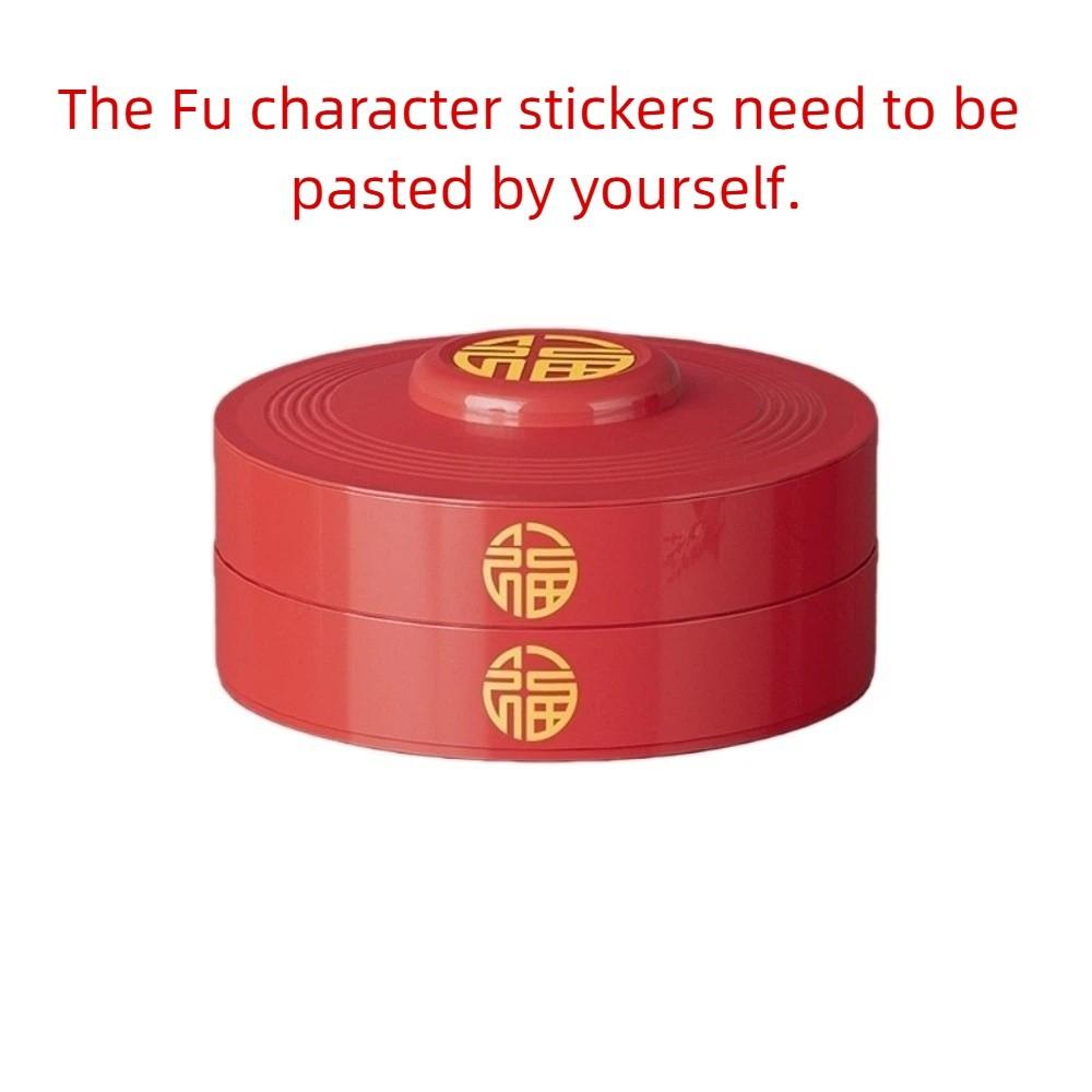 2 Layers Nut Serving Tray 8-Compartment Biscuit Fruit Plate Multi-functional Candy Box Party