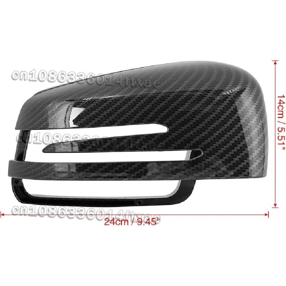 New Exterior Mirror Housing Door Wing Mirror Caps Carbon Fiber Pattern Suitable for Mercedes Benz A B C E GLA Class W204 W212