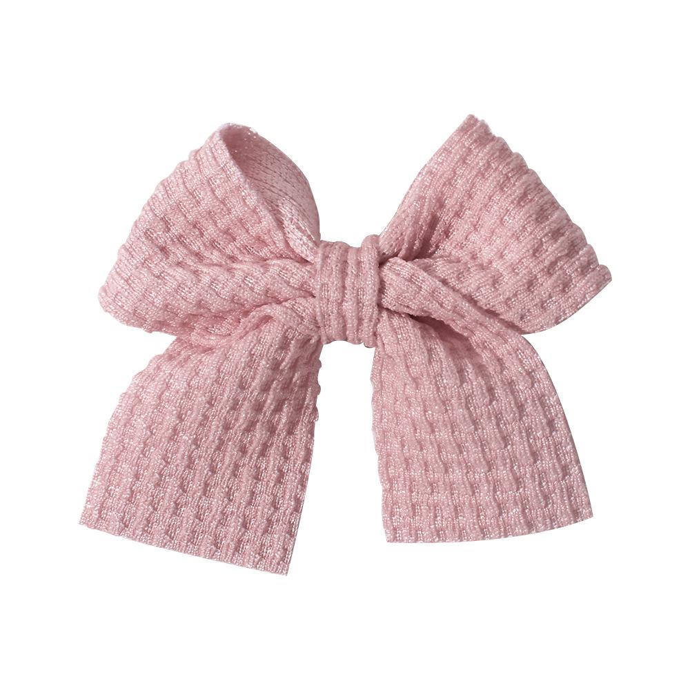 Popular Handmade Fabric Bow Hair Clips for Girls - Macaron Duckbill Style
