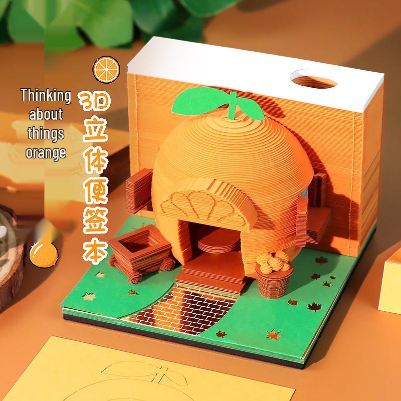 "2025 3D-Papierskulpturenkalender: Kreative Haftnotizen und Baumhaus-Dekorationen"