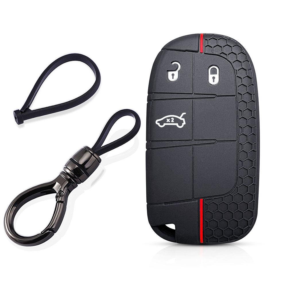 

Key Cover Case for jeep Grand Cherokee Renegade Compass Commander Dodge Journey Challenger Charger Chrysler 300C Silicone Holder