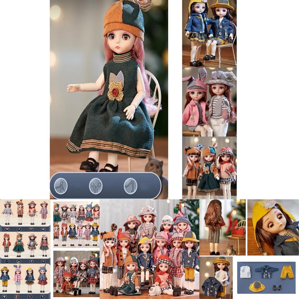 Exquisitely Crafted Bjd Doll With 12 Constellation Theme Full Set With Clothes Soft Wig And Vinyl Head!