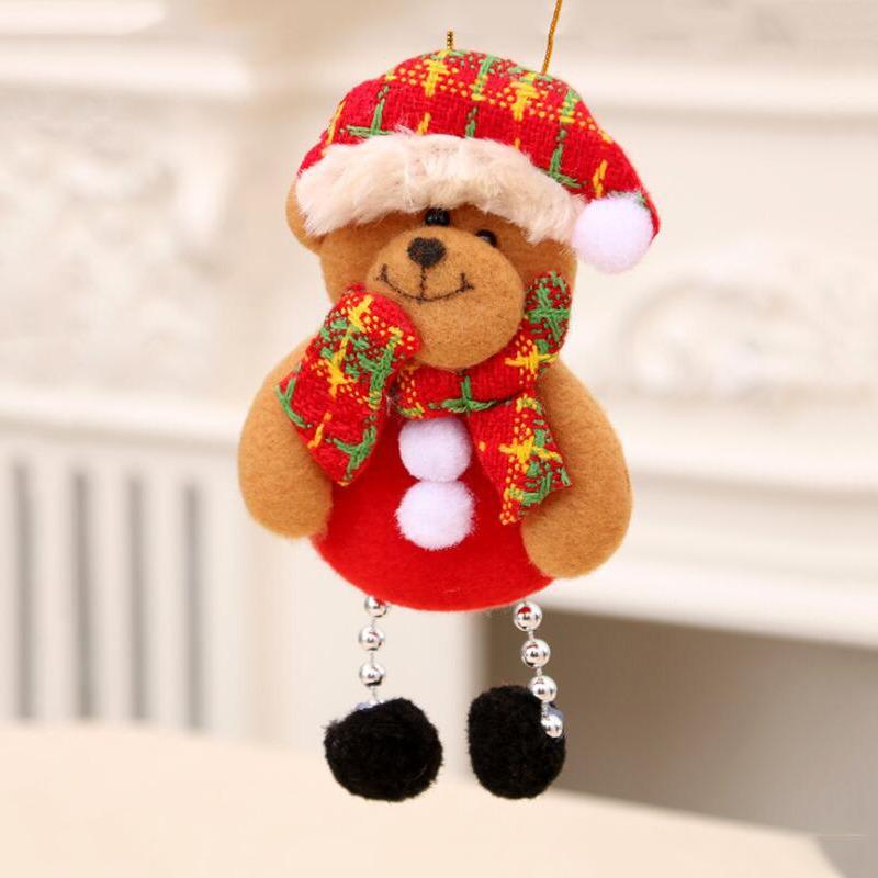 Weihnachten Plüschpuppe Ornamente Weiß Weihnachtsmann Schneemann Weihnachtsbaum Tropfenornamente Dekoration Für Zuhause Weihnachtsfeier Kindergeschenke