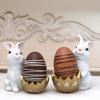 New Easter Bunny Resin Egg Ornaments