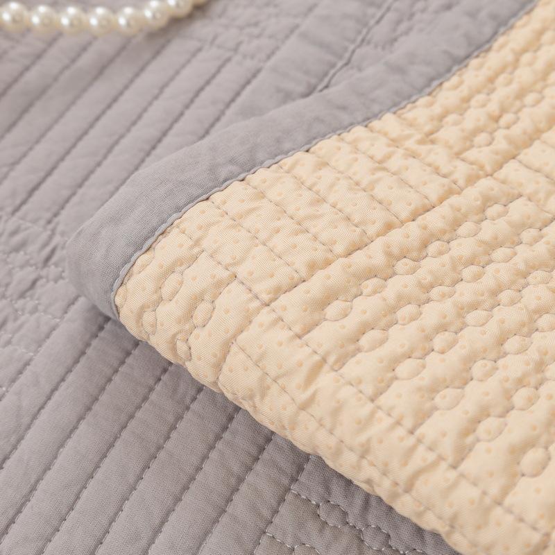 Koreanisches Sofakissen für alle Jahreszeiten, Kissenbezug aus reiner Baumwolle mit Antirutschbeschichtung, Baumwoll-Sofakissen mit Liebesstickerei