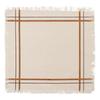 2 Serviettes de table rayees en coton 40 x 40 cm Mahas