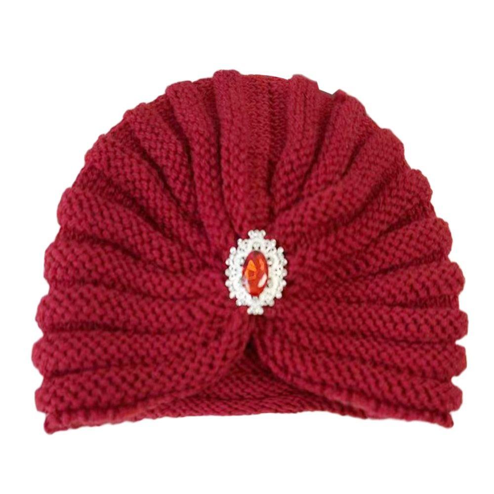 Winter Warm Hijab Caps Soft Turban Cap Fashion Knitted Hats for Women