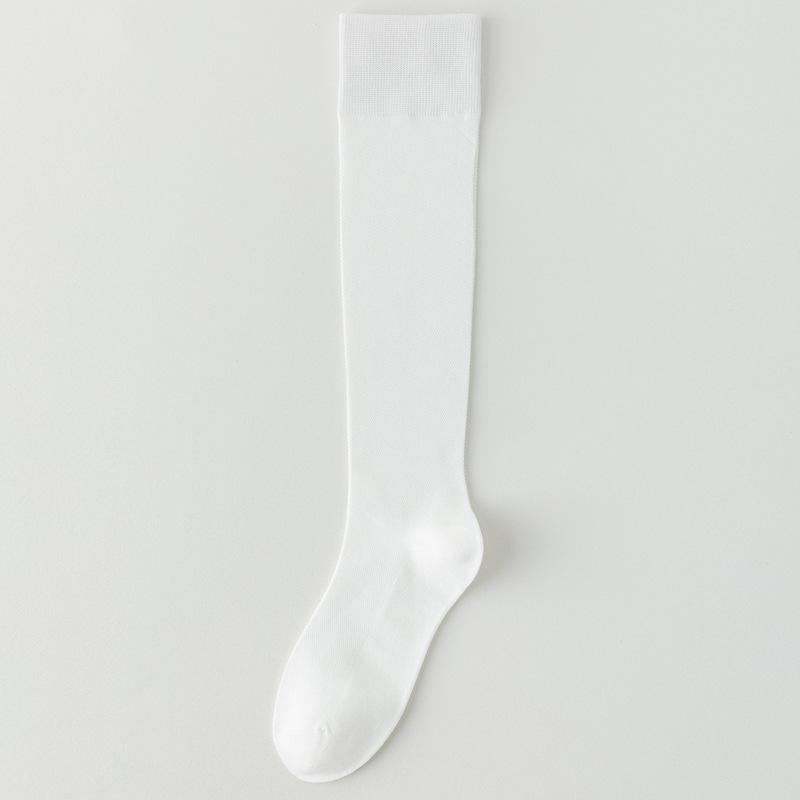 Women's Slimming Mid-Calf Black Cotton Compression Socks