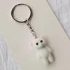 Handmade Kitten Cat Charm Keychains Lovely Ornament Women Car Keyring Backpack Handbag Charm Pendant Keys Holder