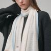 Saint Luxure 100% Cashmere Basic Line Muffler Cream Blue