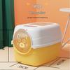 JINGRUIXIANG Enclosed Splash-Proof Cat Litter Box