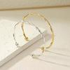 Fashion twist bracelet, simple temperament, niche line design, high-end open bracelet