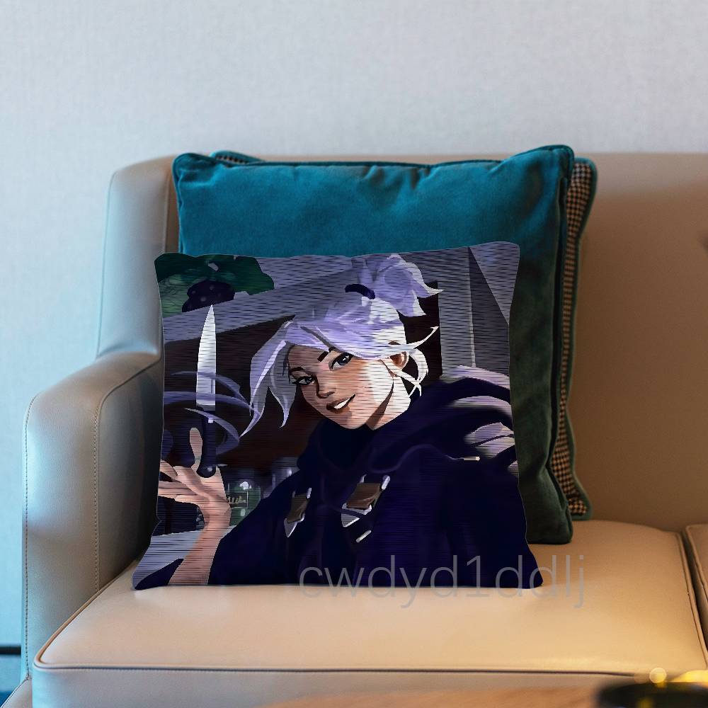 

JJett Valorant Game Pillow Case Cover Square Sofa With For Pattern Comfortable Cushion suitable Of Room 30x30cm