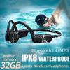 Bone Conduction Headphones IPX8 Waterproof MP3 32GB Bluetooth5.4 Wireless Headphones With Mic Swimming Sports Fitness
