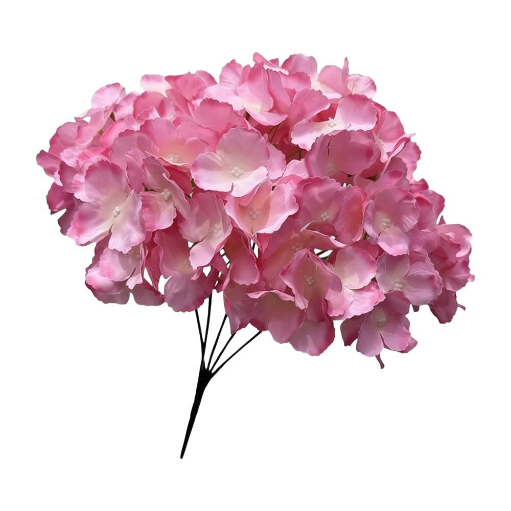 5 Heads Artificial Hydrangea Flower Silk Beauty Fake Hydrangea Flowers DIY Wedding Floral for Wedding and Festival Decoration
