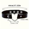 Punk Gothic Style PU Leather Faux Jewelry Collar Bracelet Bangle Bracelet,Male Female Lover Necklace Holiday Party Costume