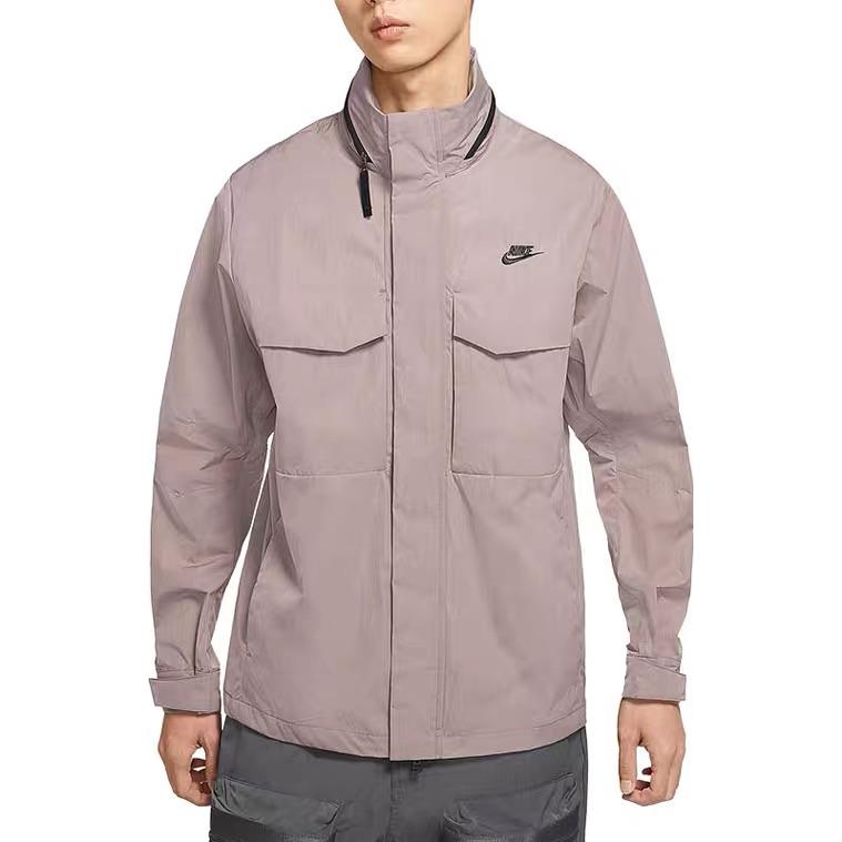 Nike Jackets Men's Gray Hooded Moderate Workwear DC6771-229