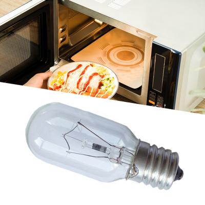 2Pcs E17 Oven Temperature Resistance Professional Bulb High Glass Microwave Stovetop Oven Lamp