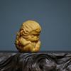 Woodcarving Monkey Mini Ornament Chinese Style Handle Gift Pendant Decoration