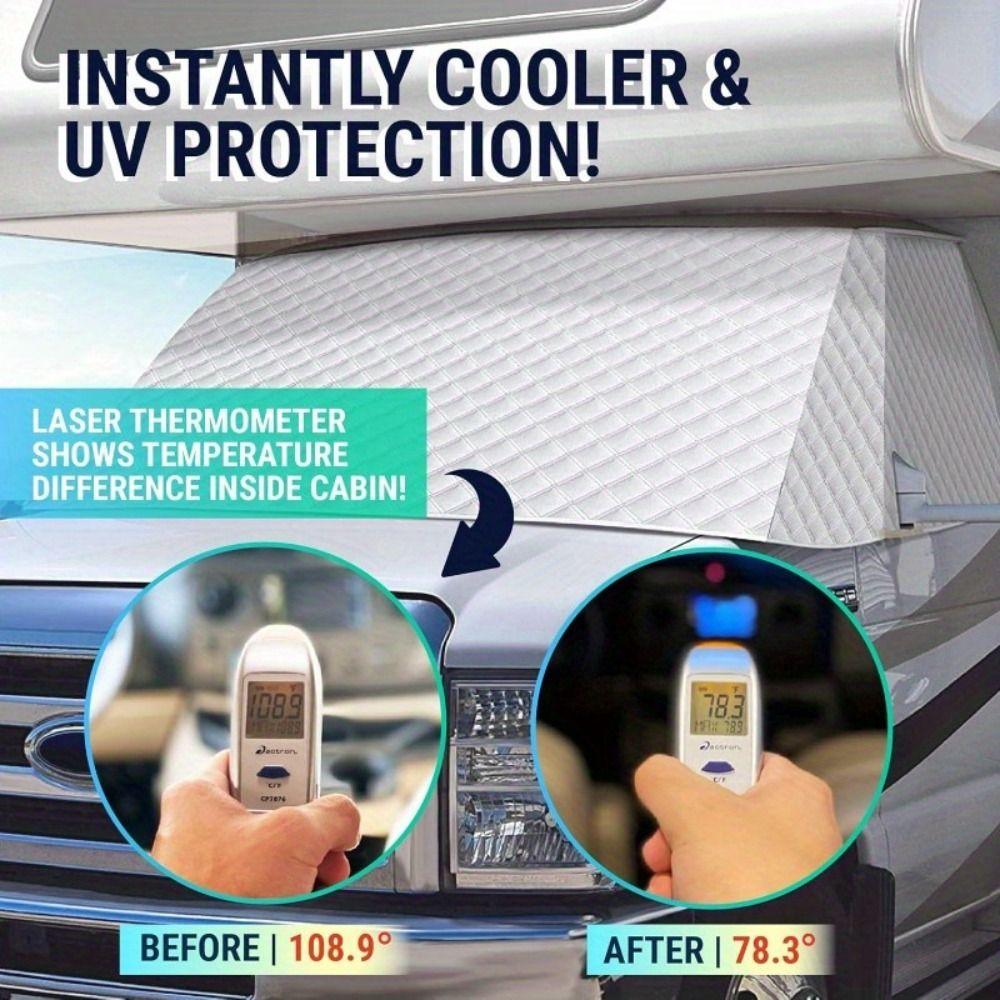 Magnetic Sunshade Cover Waterproof Snow Cover Car Accessories Windshield Cover Winter Use