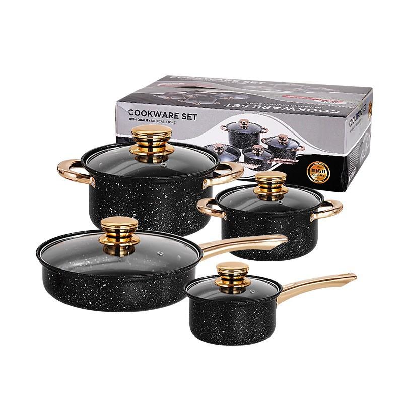 8-Piece Cast Iron Nonstick Cookware Set