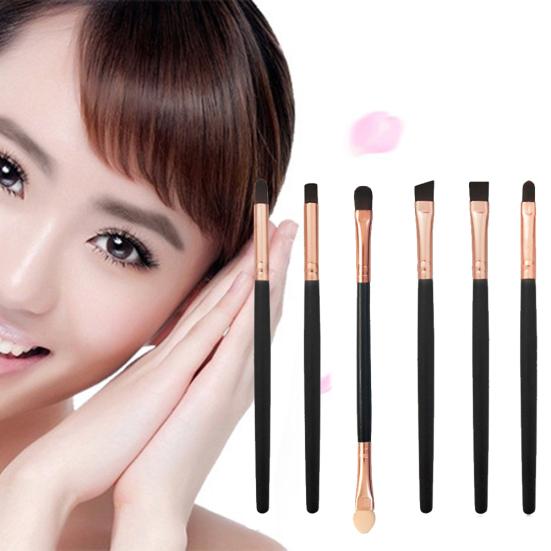 6Pcs Professional Makeup Cosmetics Brushes Set for Eye Shadows Eyeliner Eyebrow