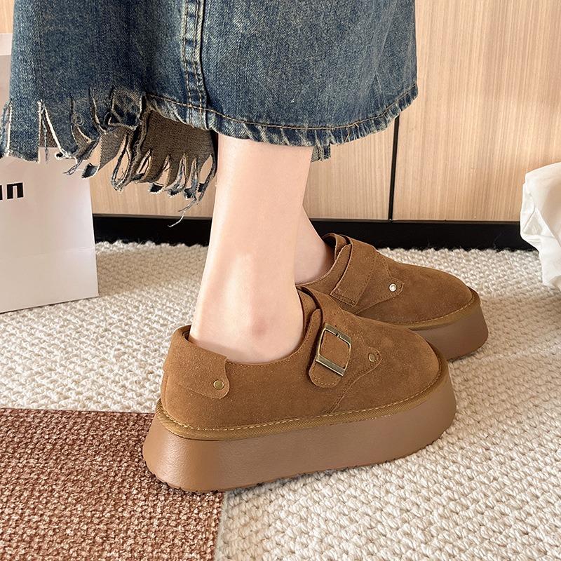 Platform women's spring and summer retro single shoes, new women's shoes, versatile shoes