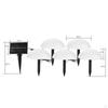 5Pcs Solar Ground Lights Garden Lawn Lamps Waterproof Powered in-Ground for Walkway