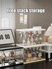 Transparent Acrylic Blind Box Storage Display Rack for Handmade Dolls Bubble Mart Doll Display Box
