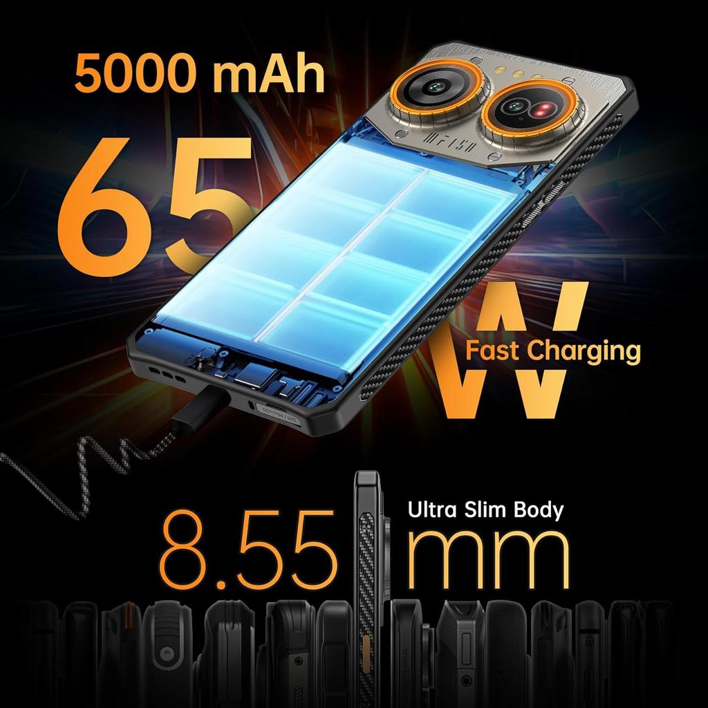IIIF150 Air 2 Ultra Outdoor Mobile Phone 5G, 32(16+16)GB 512GB, 6.78 Inch AMOLED, 5000mAh, Android13