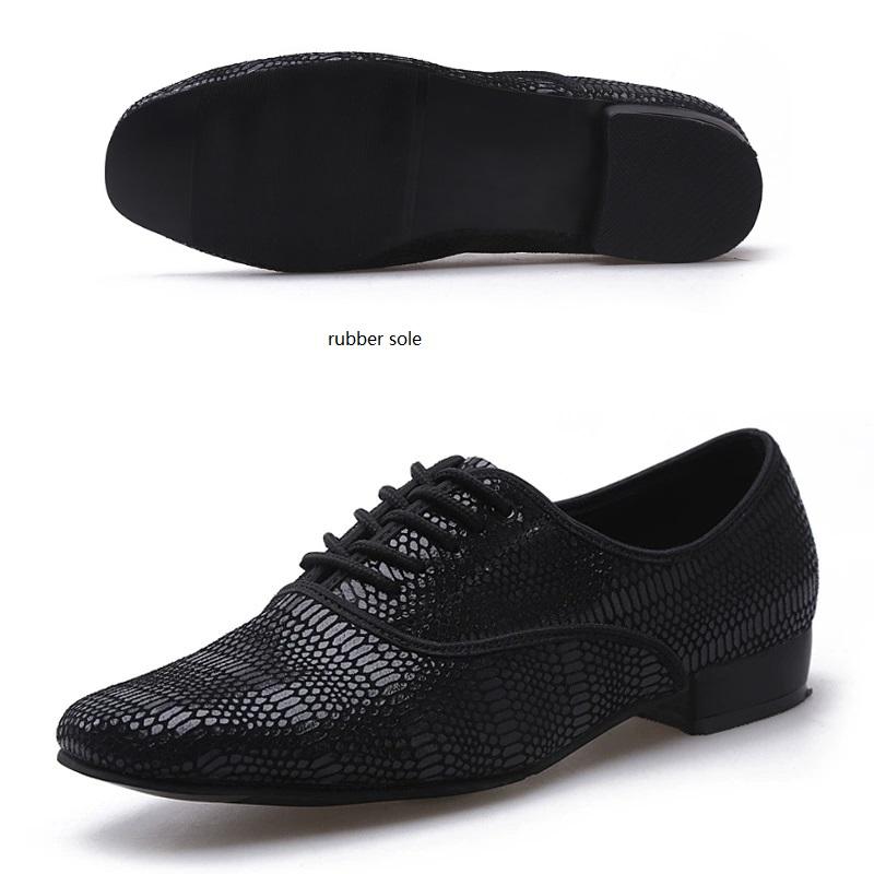 Breathable Tango Dance Shoes Men Latin Dance Shoes Snakeskin Sneakers Leather Jazz Modern Ballroom Dancing Sports Shoes Man