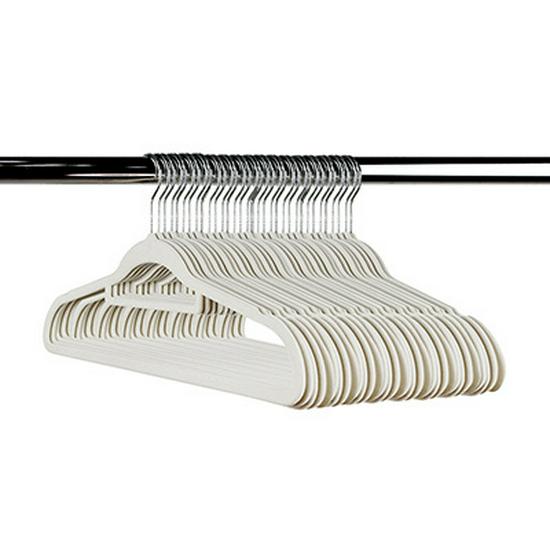 

Translucent ABS Flocked Clothes Hanger Child 35cm (Translucent New Material) грязно-белый