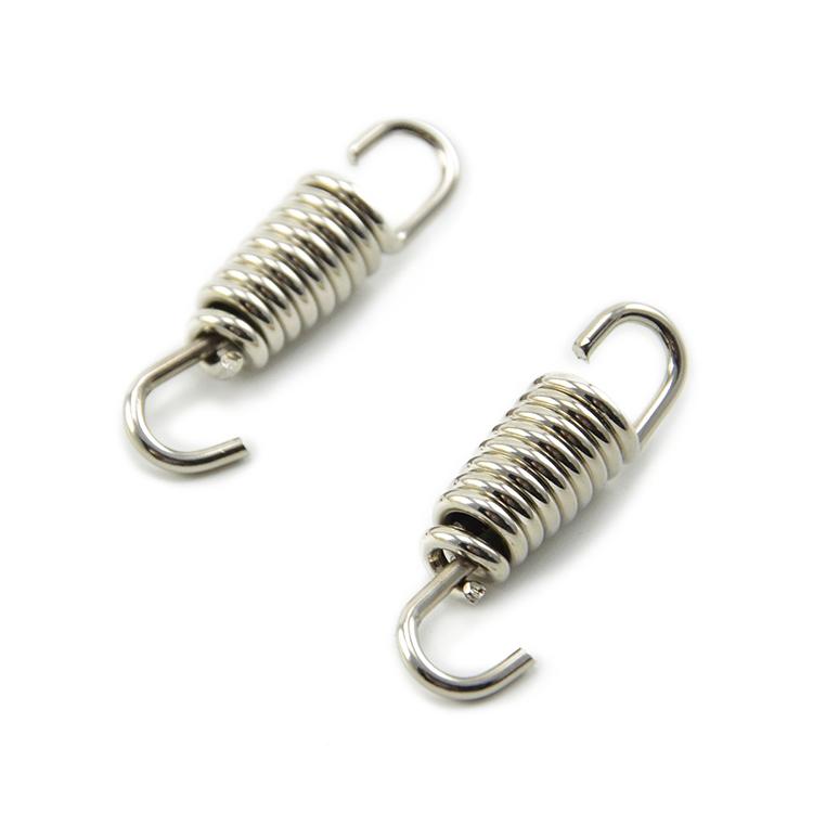 6 Pcs Rotatable Motorcycles 43mm Stainless Steel Exhaust Mounting Spring Silver