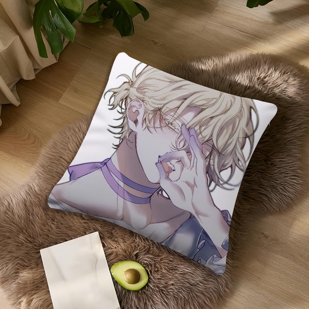 

Alien Stage Luka Cool Anime cushion cover Living Room Accent Couch Back Support Square Lounge Restful Nap Companion Pillow Case 12x12Inch