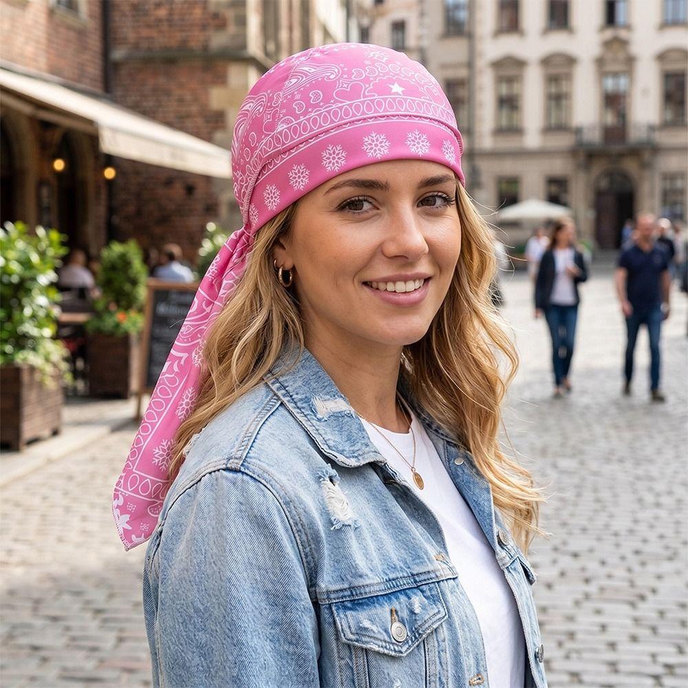 Quick Dry Bandana Headscarf Paisley Print Cycling Head Wrap Fashion Accessory Pirate Hat Unisex