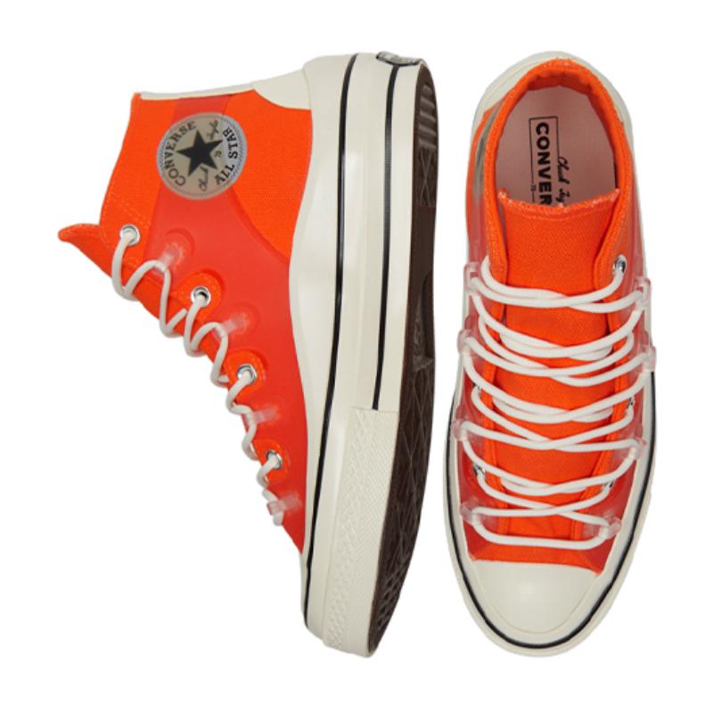 Converse Chuck Taylor All Star 1970s Utility Trendy Versatile Everyday Casual High Top Canvas Shoes Unisex Orange