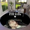 Billie Eilish Round Area Rug,Carpet Rug for Living Room Bedroom Sofa Playroom Decor,Non-slip Floor Mat