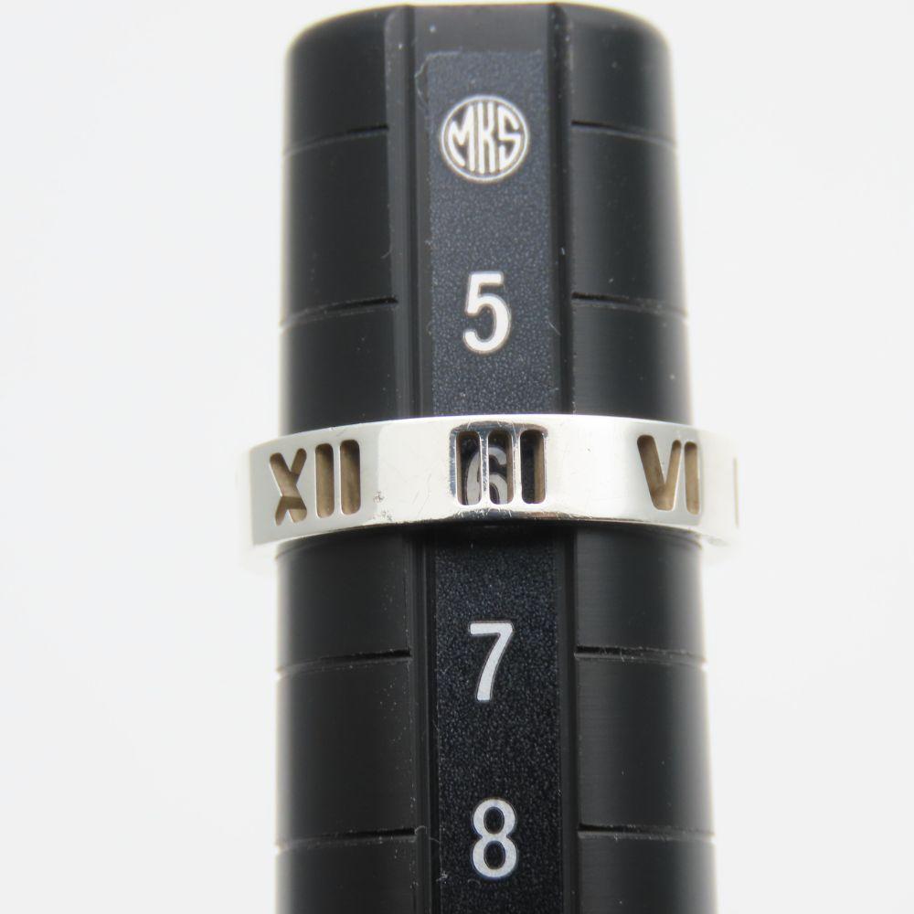 Folosit TIFFANY&Co. Inel Atlas Îngust EU#46 Argint925 2.0g Accesorii Argint