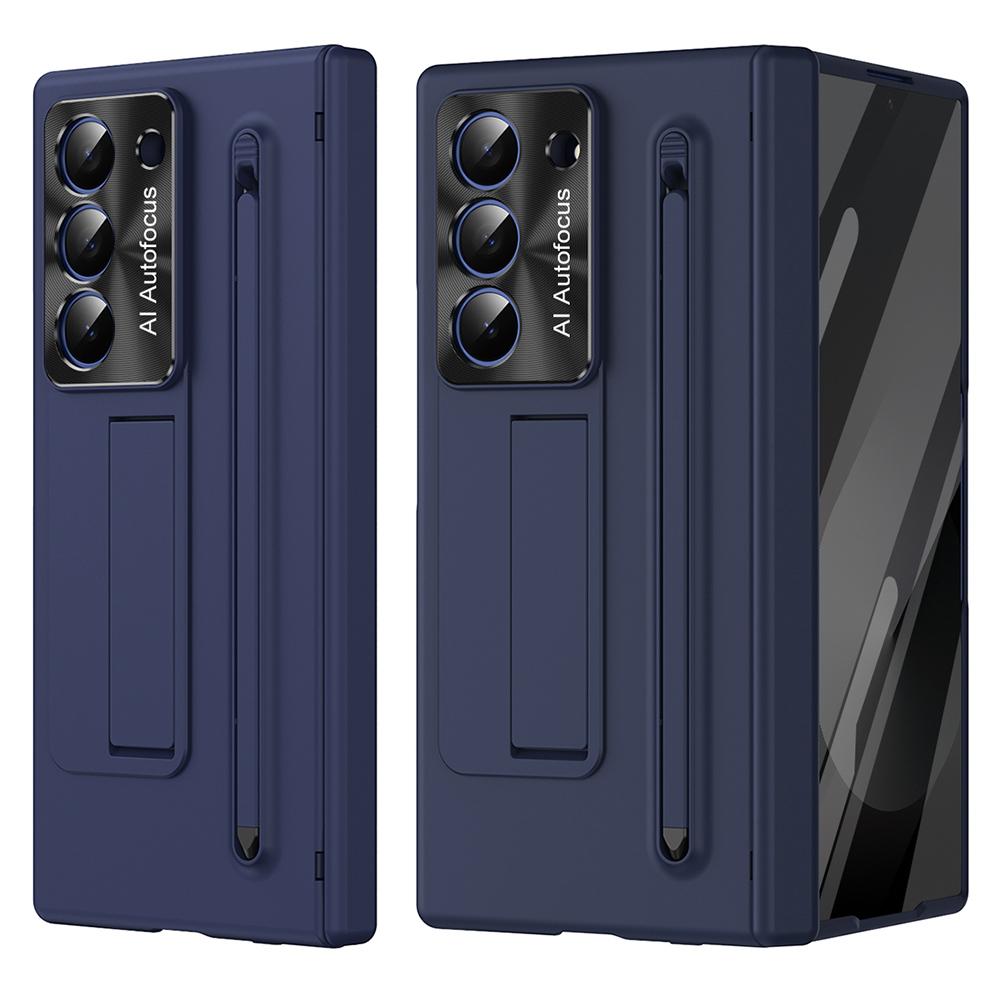 For Samsung Galaxy Z Fold6 5G Case PC Cell Phone Cover with Kickstand and Stylus Pen