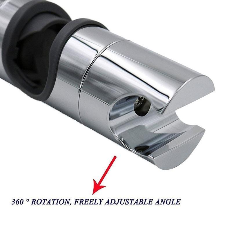 20~25Mm Bathroom Shower Rail Head Slider Holder Adjustable Clamp Holder Bracket