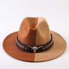 Popular European and American Classic Double-color Wide-brimmed Top Hat Men's and Women's Fashion OL Style Cowboy Hat Jazz Hat