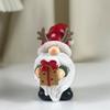 Resin Christmas Figurine for Shelf Display, Freestanding Santa Holiday Accent for Desk, Entryway, Home Styling
